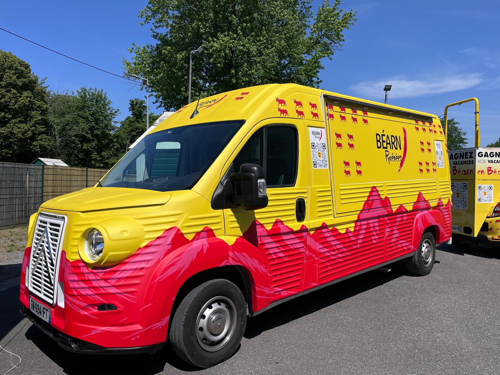 louez le béarn truck, camion itinérant pour la promotion du Béarn Pyrénées