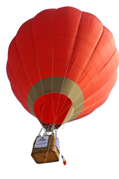 une montgolfière qui s'élève, métaphore pour les accompagnements de l'adt64 auprès des professionnels du tourisme pour booster leur activité et gagner en compétitivité