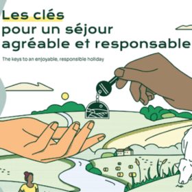 le kit des éco-gestes est à disposition de tous les hébergeurs touristiques pour sensibiliser votre clientèle à adopter des comportements respectueux de l'environnement au sein de leur établissement. pour un tourisme responsable te vertueux.