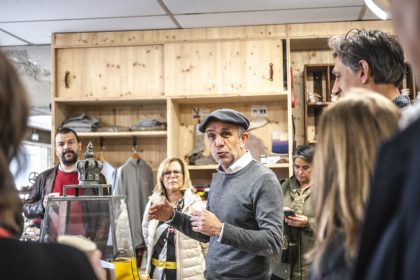 les chaussures Le Soulor, basé à Nay, fait visiter son atelier de fabrications de chaussures