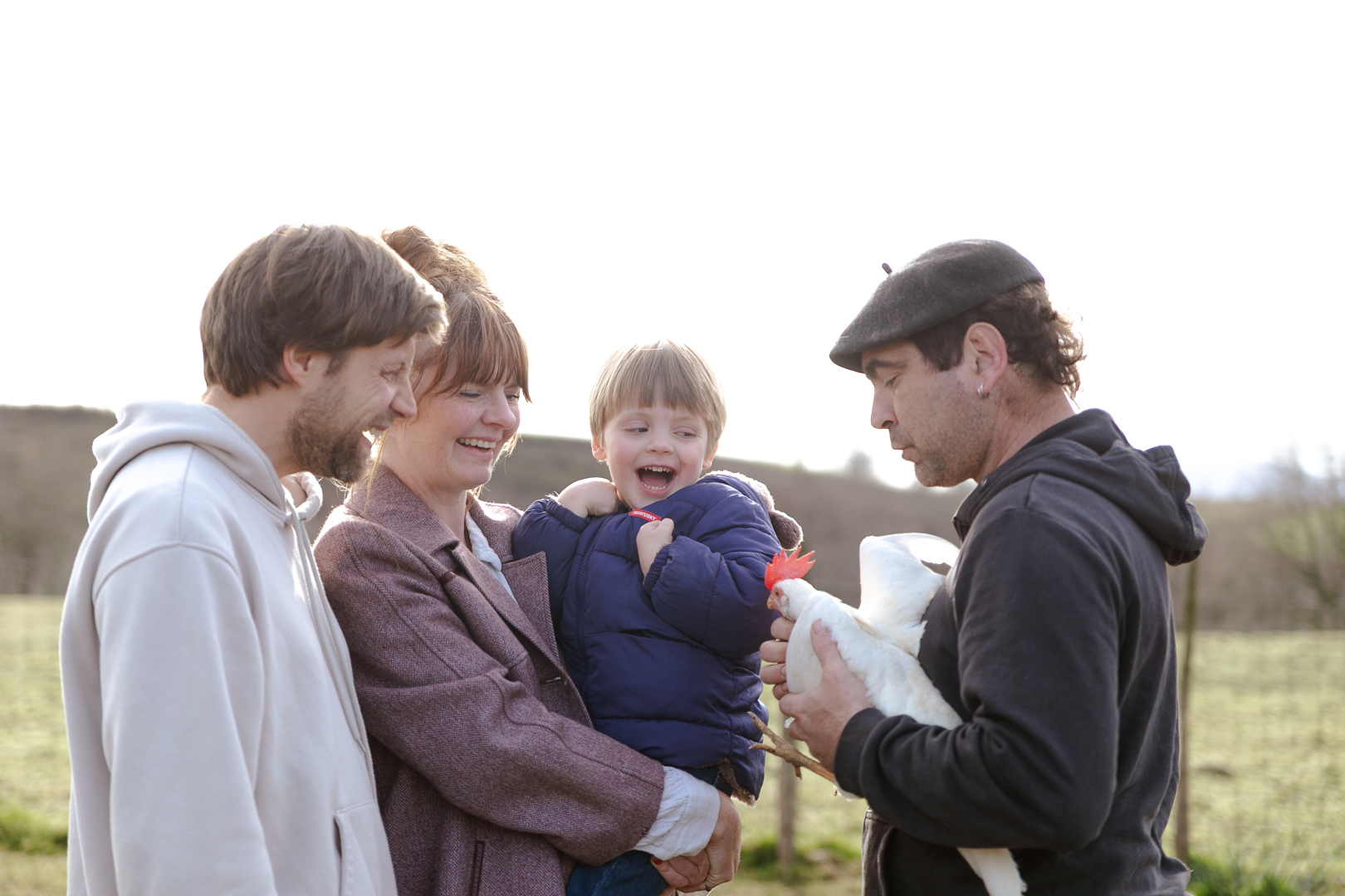 partenaire : visite à la ferme en famille au pays basque