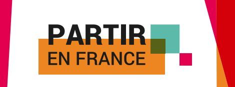 logo partir en france, organisé par adn tourisme